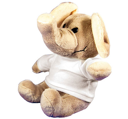 Peluche elefante con t-shirt personalizzabile 20cm