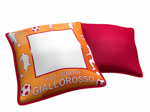 Federa "ho il cuore giallorosso" 40x40