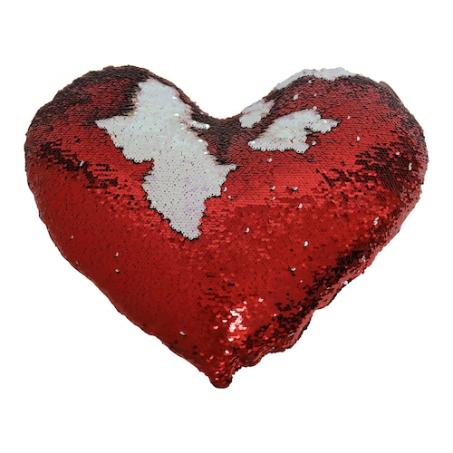 Federa cuore stampabile paillettes/softouch 44x38