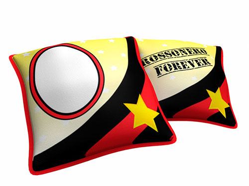 Federa "rossonero for ever" 40x40