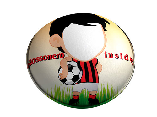 Federa tonda "rossonero inside" Ø 380
