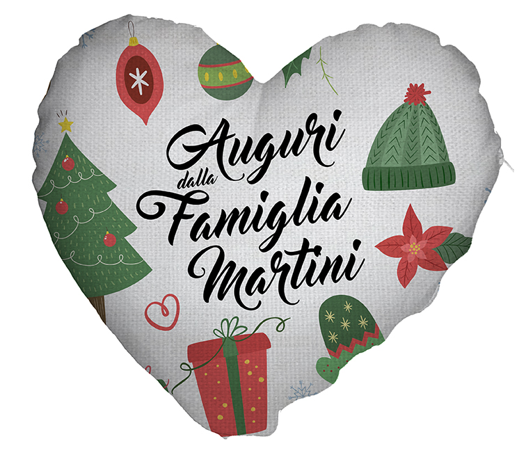 Federa a cuore in canvas sublimabile 40x40