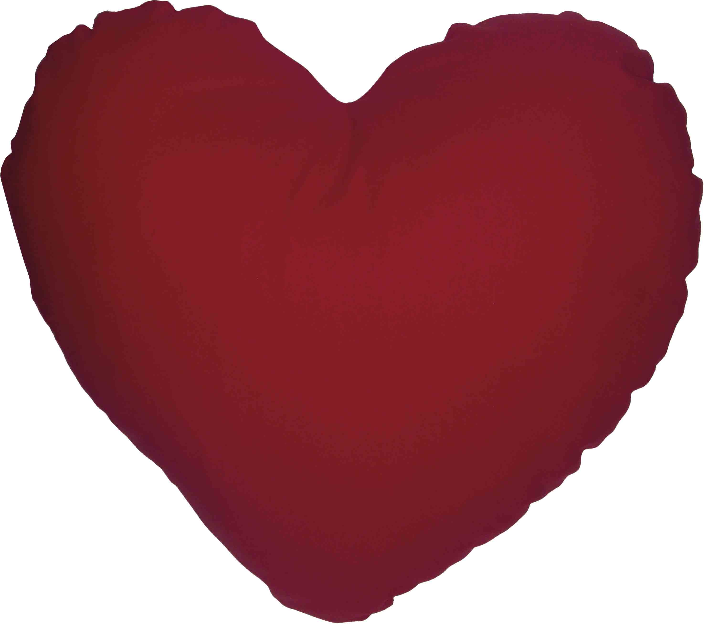 Federa cuore tinta unita cotone 40x40