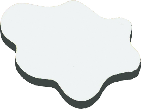 Forma nuvola in HDF stampabile 1 lato