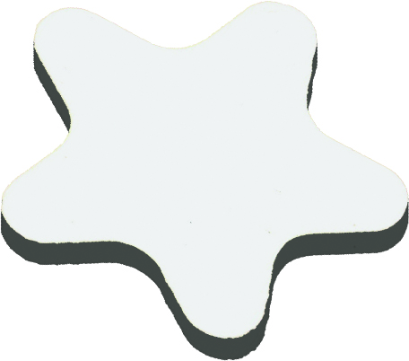 Forma stella in HDF stampabile 1 lato
