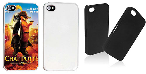 COVER IN PLASTICA BRUNITA PER iPHONE 4 (NO INS.)