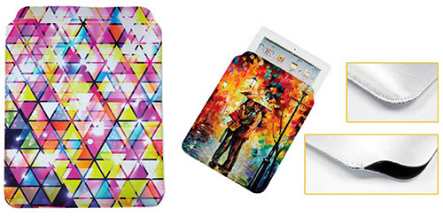 CUSTODIA PER IPAD IN FLOCCATO