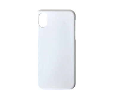 Cover 3D bianca matta per iPhone X/XS