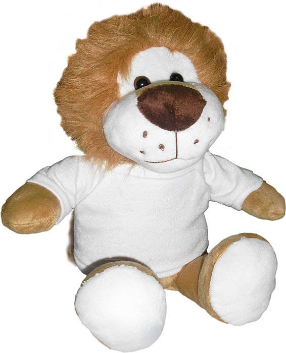 Peluche leone con t-shirt personalizzabile 20cm