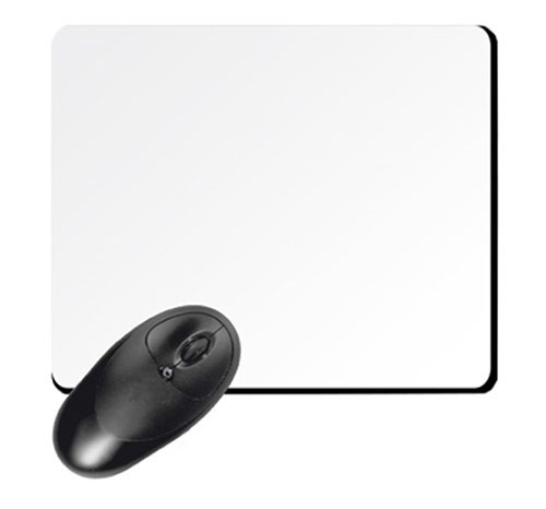 Tappetino mouse gomma nera 190x230x5