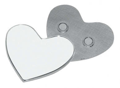 Magnete cuore in metallo 60mm Ø 60