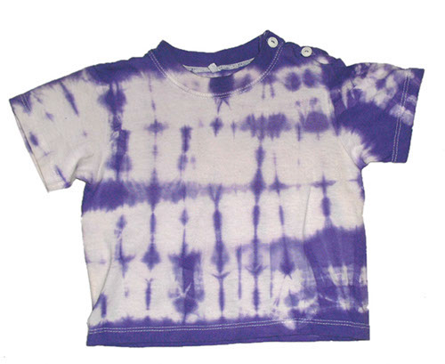 T-SHIRT NEONATO M/C TIE DYE CON BOTTONCINI SPALLA