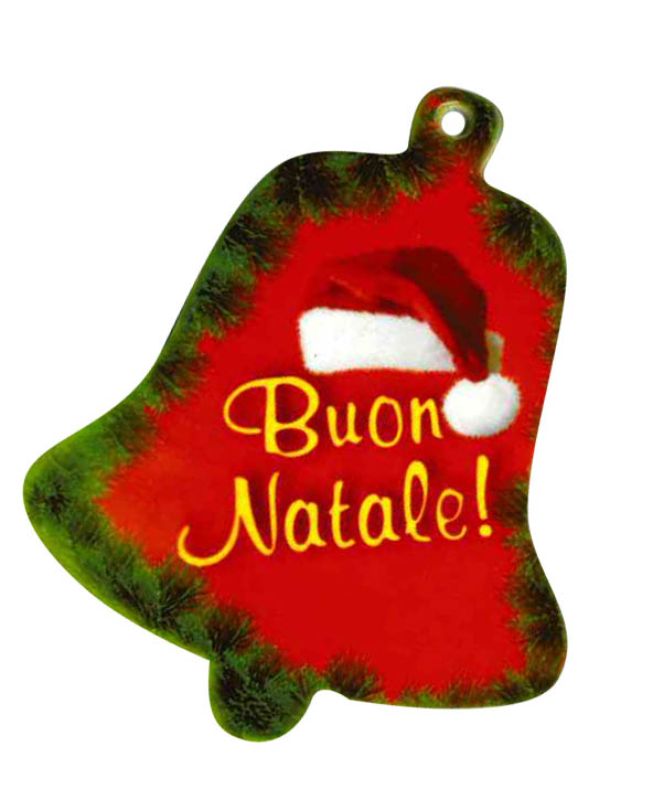 FG A4 CON 8 ORNAMENTI NATALIZI IN CARTONE CAMPANA
