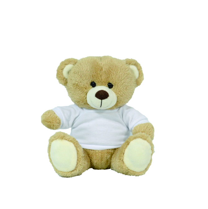Peluche orsacchiotto con t-shirt personalizz. 18cm