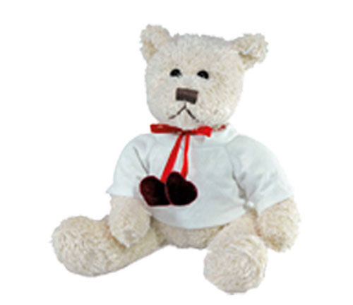 Peluche orsetto con TShirt personaliz e cuori 24cm