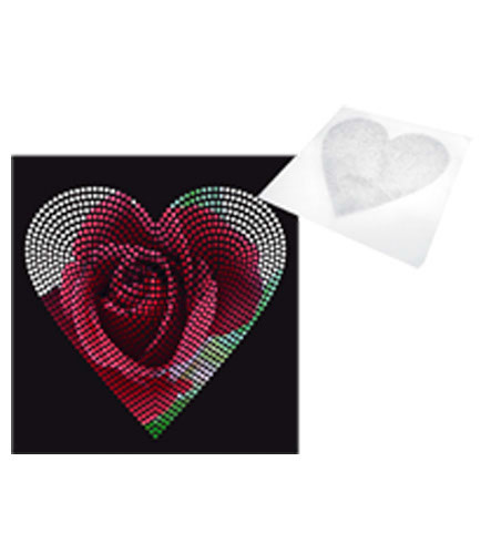 Pannello borchie pol wh 24x20.2 cuore3mm