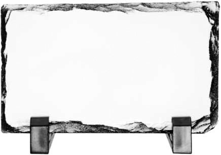 Pietra ardesia con piedini rettangolare 12x22