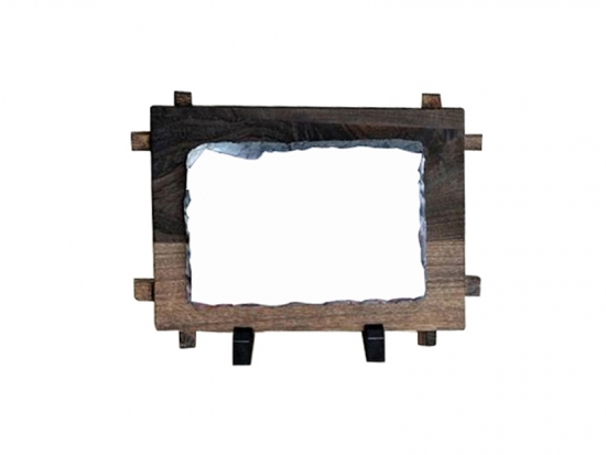 Pietra ardesia rettangolare con cornice 12x17