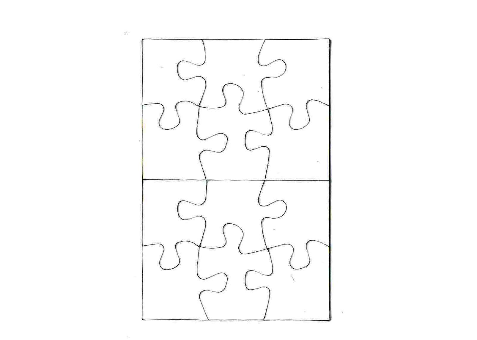 Puzzle in cartone rettangolare 100x140 12 tes.