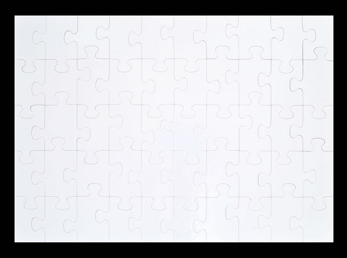 Puzzle in cartone rettangolare 285x400 50 tes.