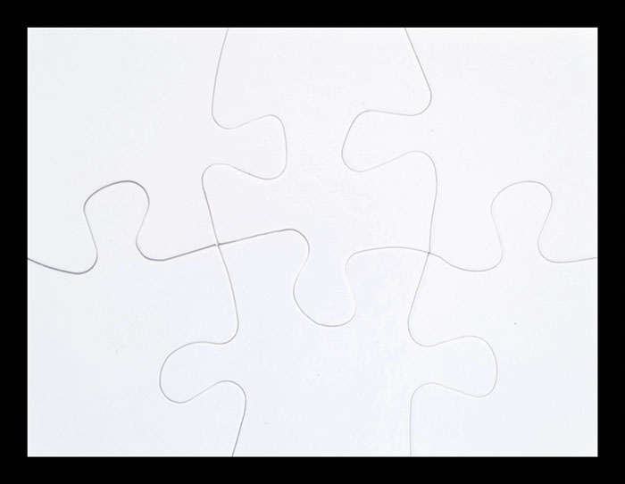 Puzzle in cartone rettangolare 150x200 6 tes.