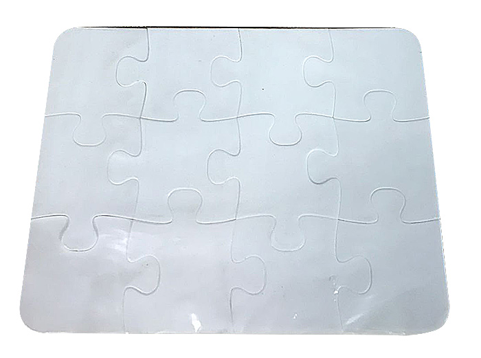 Puzzle in polimero rett. stamp. su 2 lati 96x128