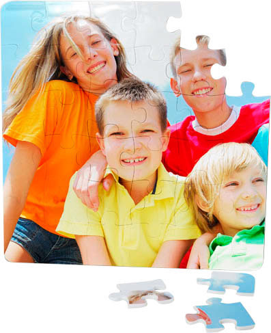 Puzzle in polimero quad. stamp. su 2 lati 192x192