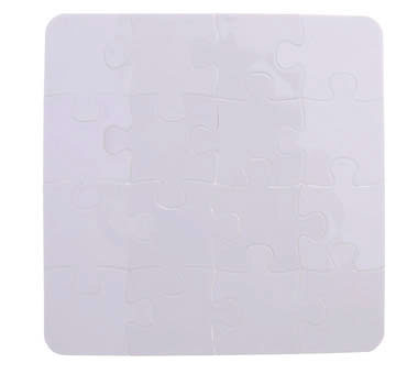 Puzzle in polimero quad. stamp. su 2 lati 128x128