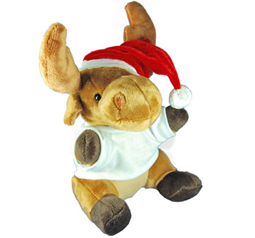 Peluche renna con t-shirt personalizzabile 20cm