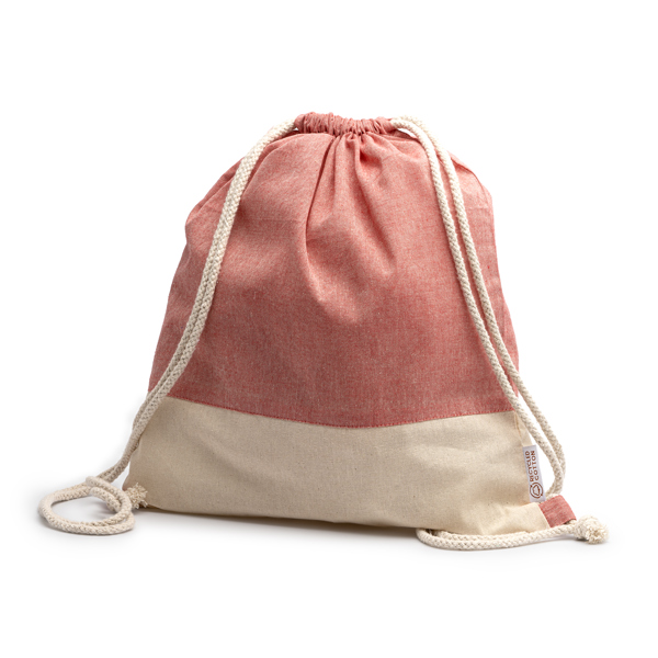 SACCA SPORTIVA IN COTONE RICICLATO 38x42cm -LUANDA