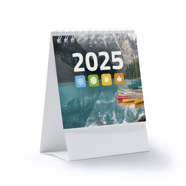 Calendario DEAN da tavolo verticale con anelli