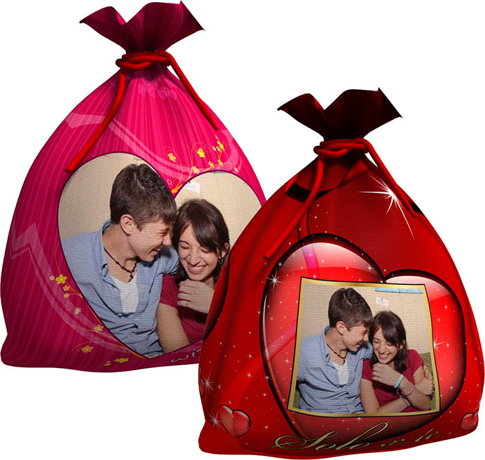 SACCHETTO SAN VALENTINO PICCOLO STAMPATO