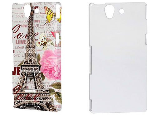 COVER 3D PER SONY EXPERIA Z L36H BIANCA LUCIDA