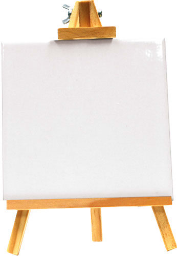 CAVALLETTO LEGNO CHIARO CON MATTONELLA 150x150 mm