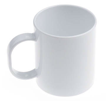 Tazza in polimero bianca 11 OZ