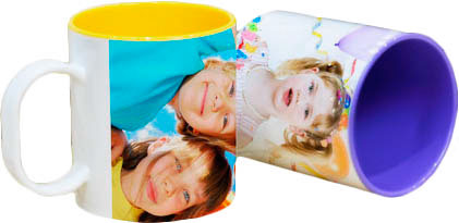 Tazza in polimero con interno colorato 11 OZ