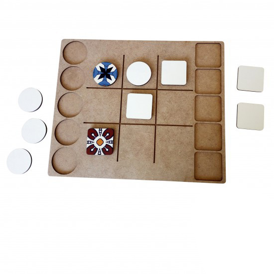 GIOCO DA TAVOLO TRIS CON 12 FORMINE 28X23