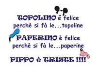 FOGLIO TRANSFER TOPOLINO C/S NERO 29X20