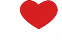 FOGLIO TRANSFER I LOVE NAPOLI BIANCO PICCOLO