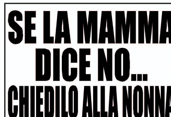 FOGLIO TRANSFER CHIEDILO ALLA NONNA UNISEX