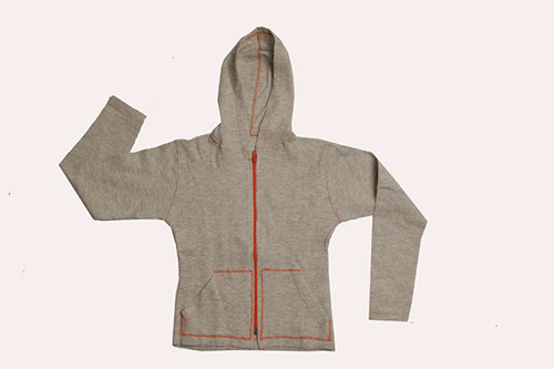 FELPA DONNA CON ZIP E CAPPUCCIO