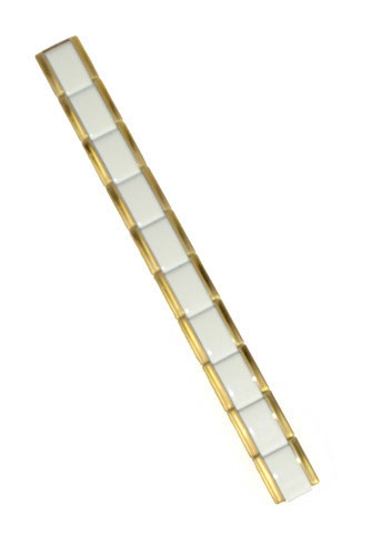 Stecca di 10 magl 9 mm bianco non pers