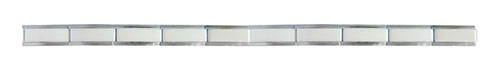 Stecca di 10 magl 9 mm bianco+slink pers