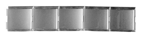 Braccialetto a maglia 9mm argento opaco