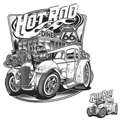 TRANSFER HOT ROD DINER