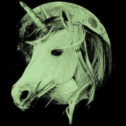 TRANSFER UNICORN MOON-GLOW IN THE DARK