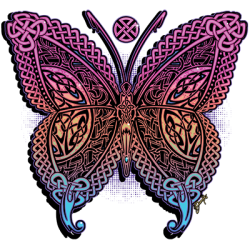 TRANSFER CELTIC BUTTERFLY