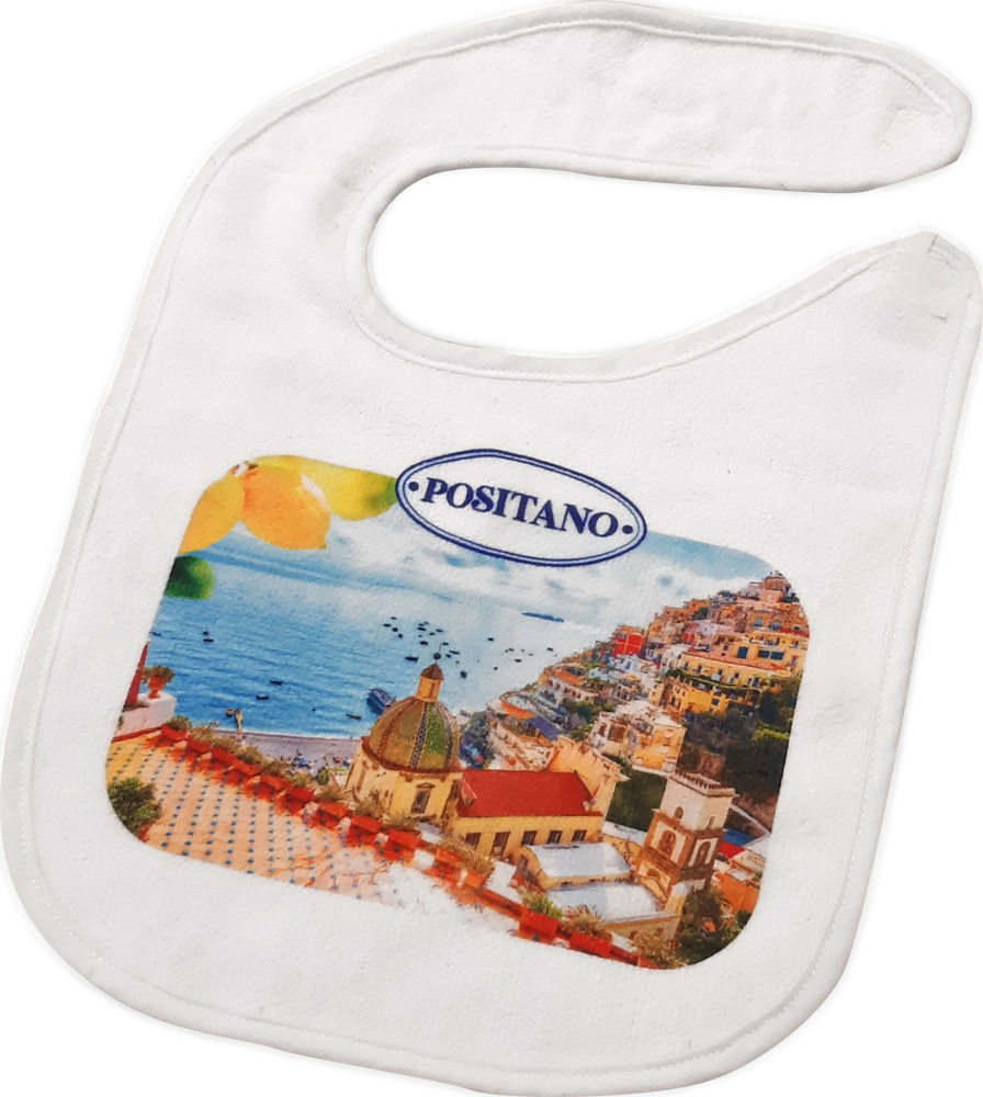 Bavetta bianca in spugna personalizzabile