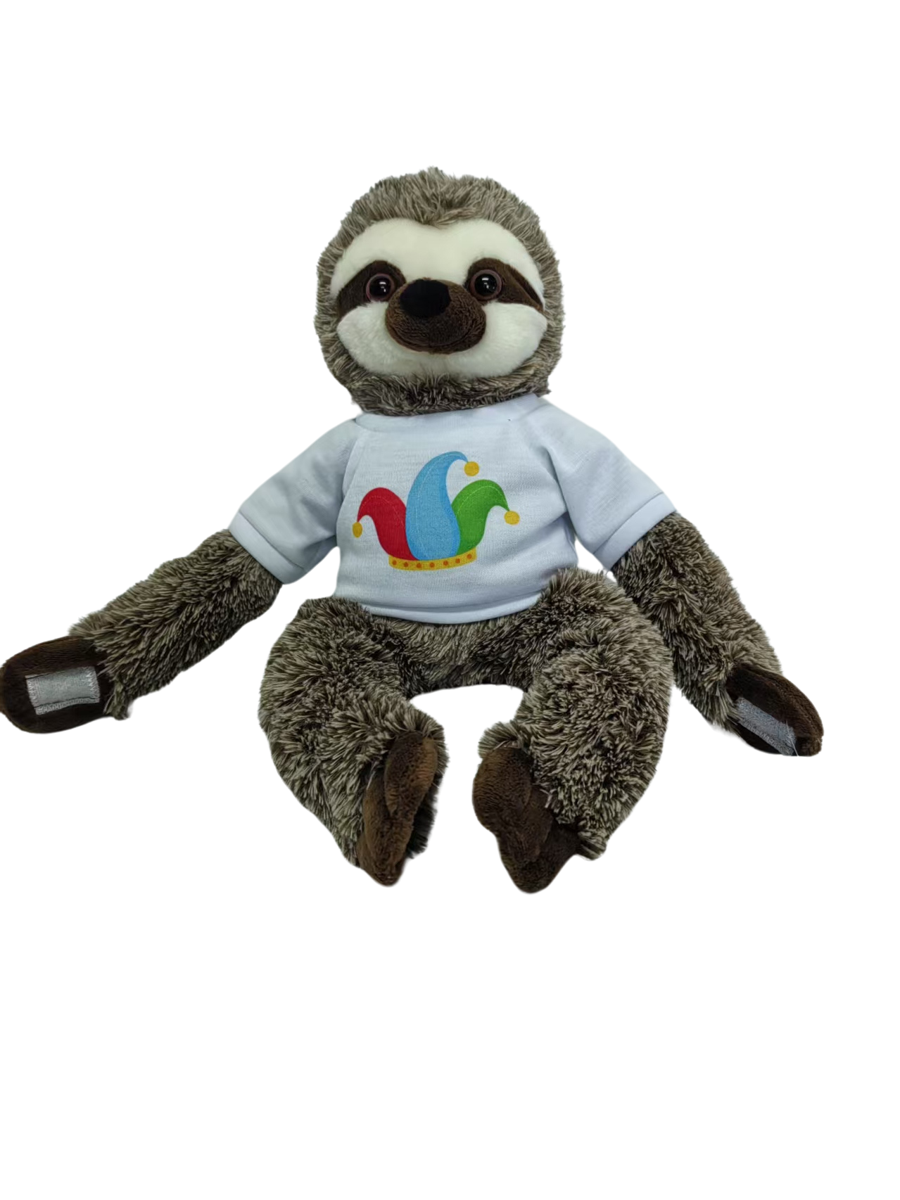 Peluche bradipo con t-shirt personalizzabile 22cm