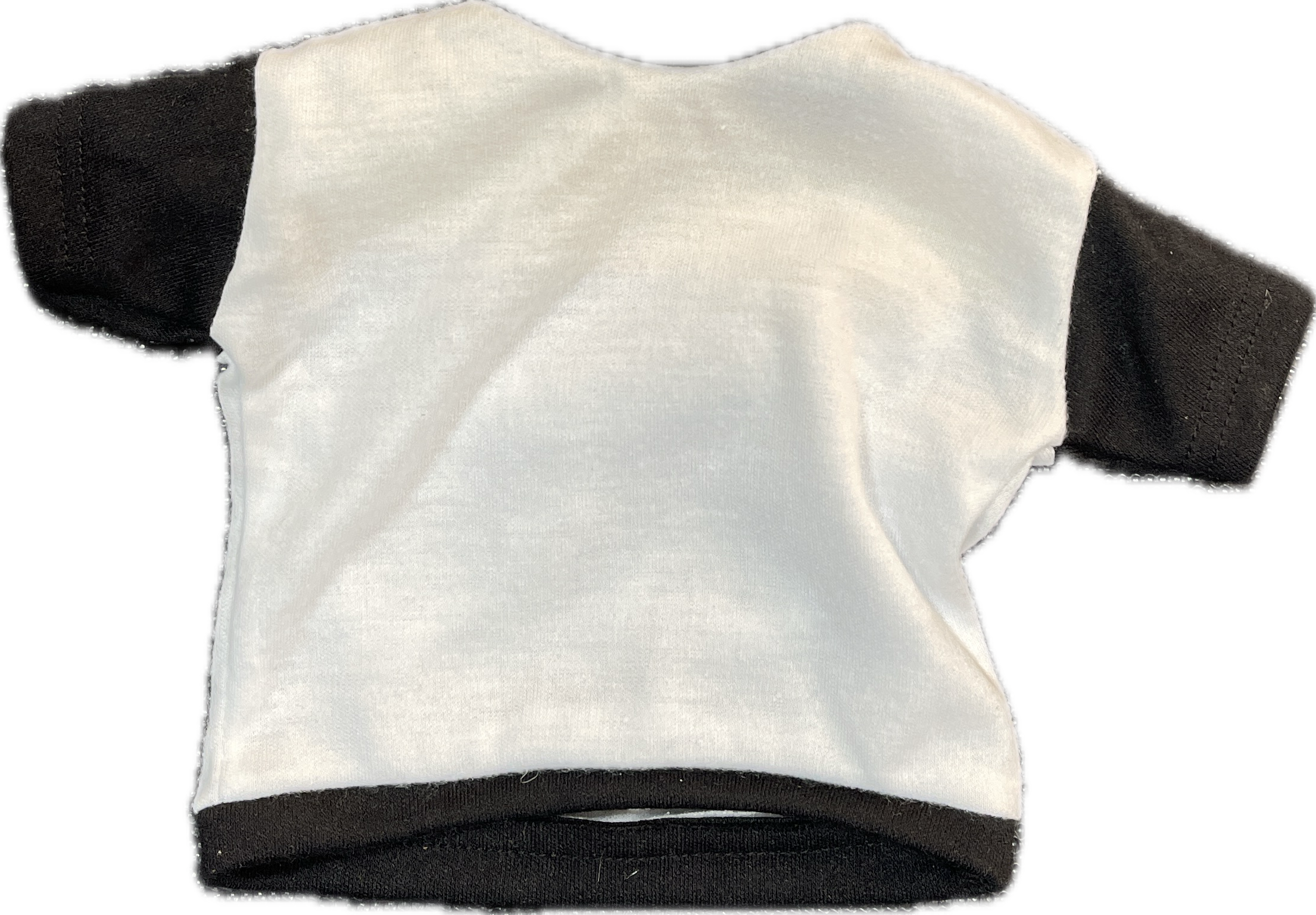 Mini t-shirt poliestere con maniche bordi colorati